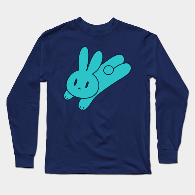 Blue Bunny Long Sleeve T-Shirt by saradaboru